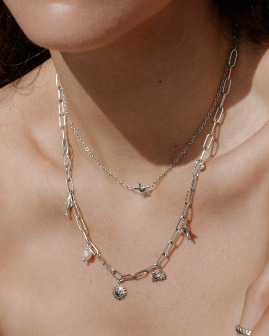 Seaside Treasures Necklace Silver