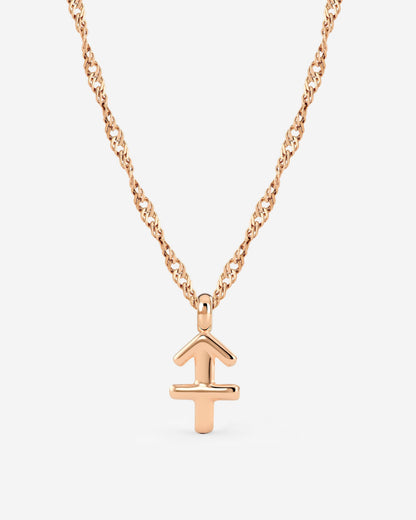 Sagittarius Bubble Necklace Rose Gold