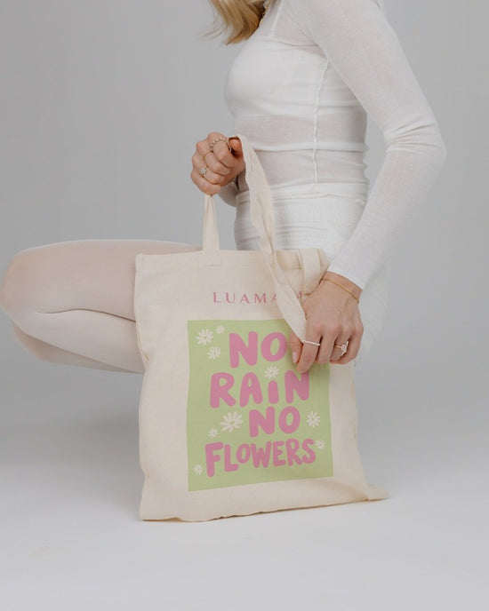 Tote Bag No rain no flowers