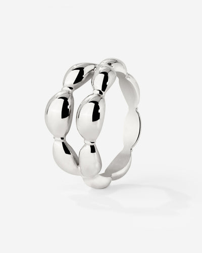 Graceful Curves Ring Silver