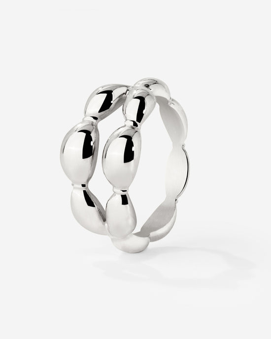 Graceful Curves Ring Silver