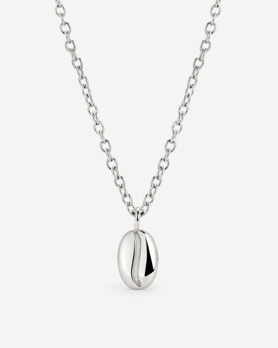 Golden Bean Necklace Silver