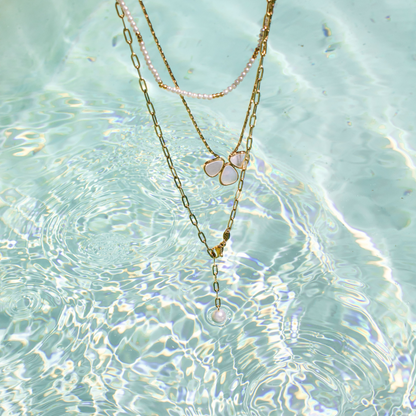 Ocean Find Y-Necklace Rose Gold