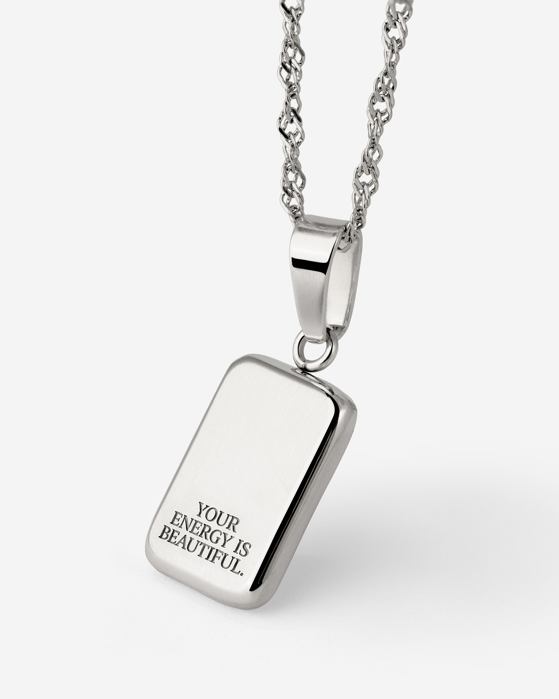 Your energy is beautiful Necklace Silver