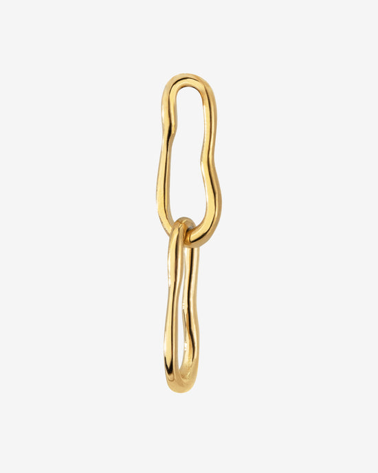 Blending Duo Oval Hoop Set Baby gold