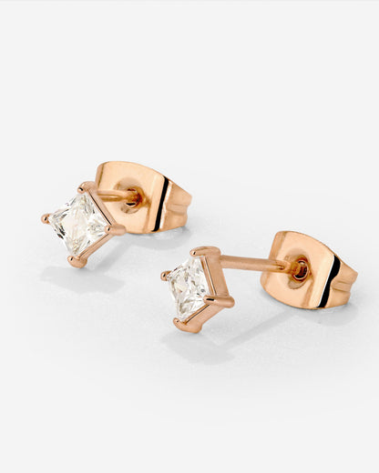 North Star Studs Rose Gold