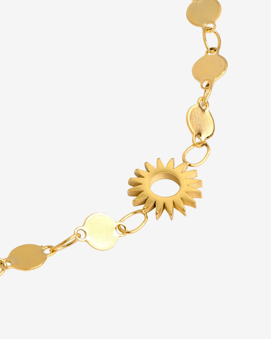 Sunny Side Up Anklet Gold