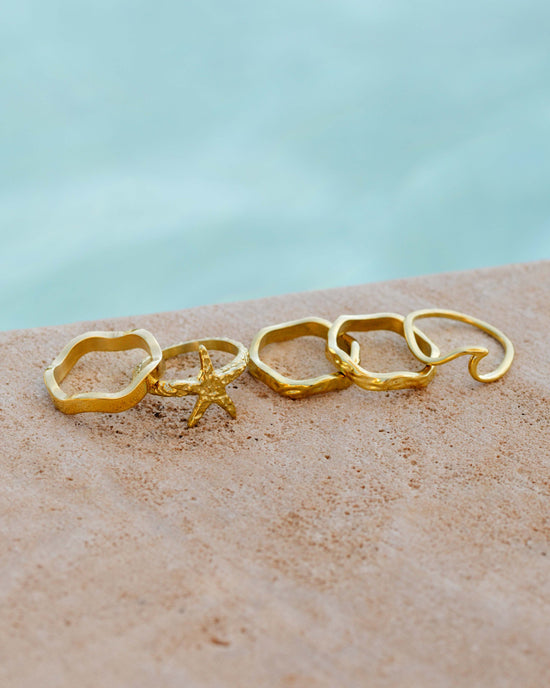 Hammered Wave Ring