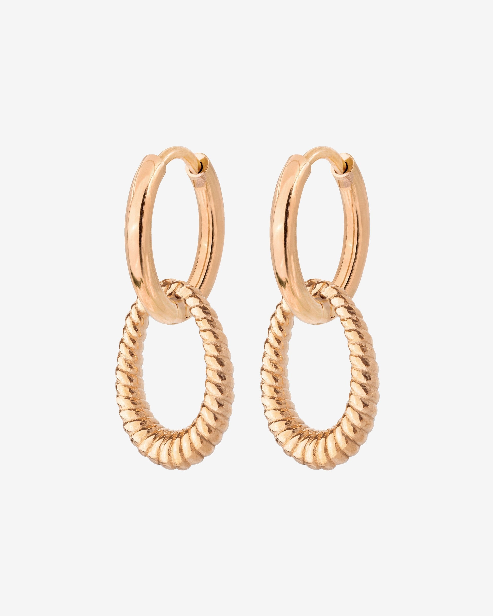 Oldie Goldy Hoop Set Small Rose Gold