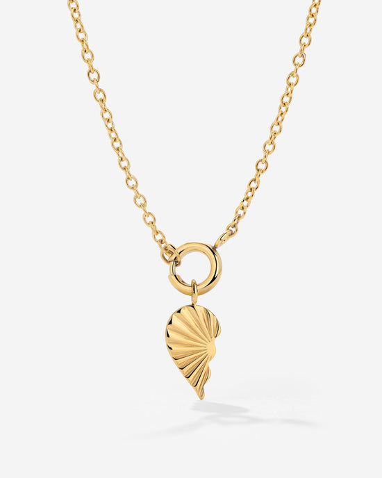 Twin Flame Left Classic Chain Necklace Set Gold