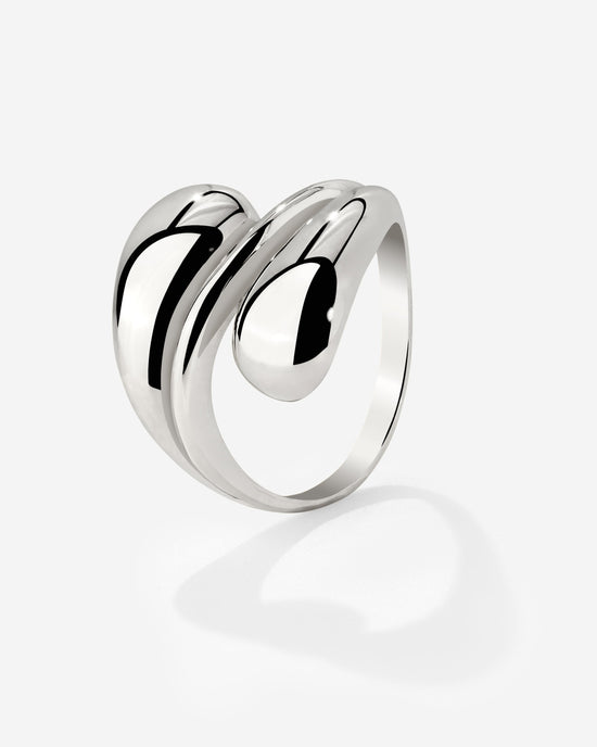 Sculpted Touch Ring Silver