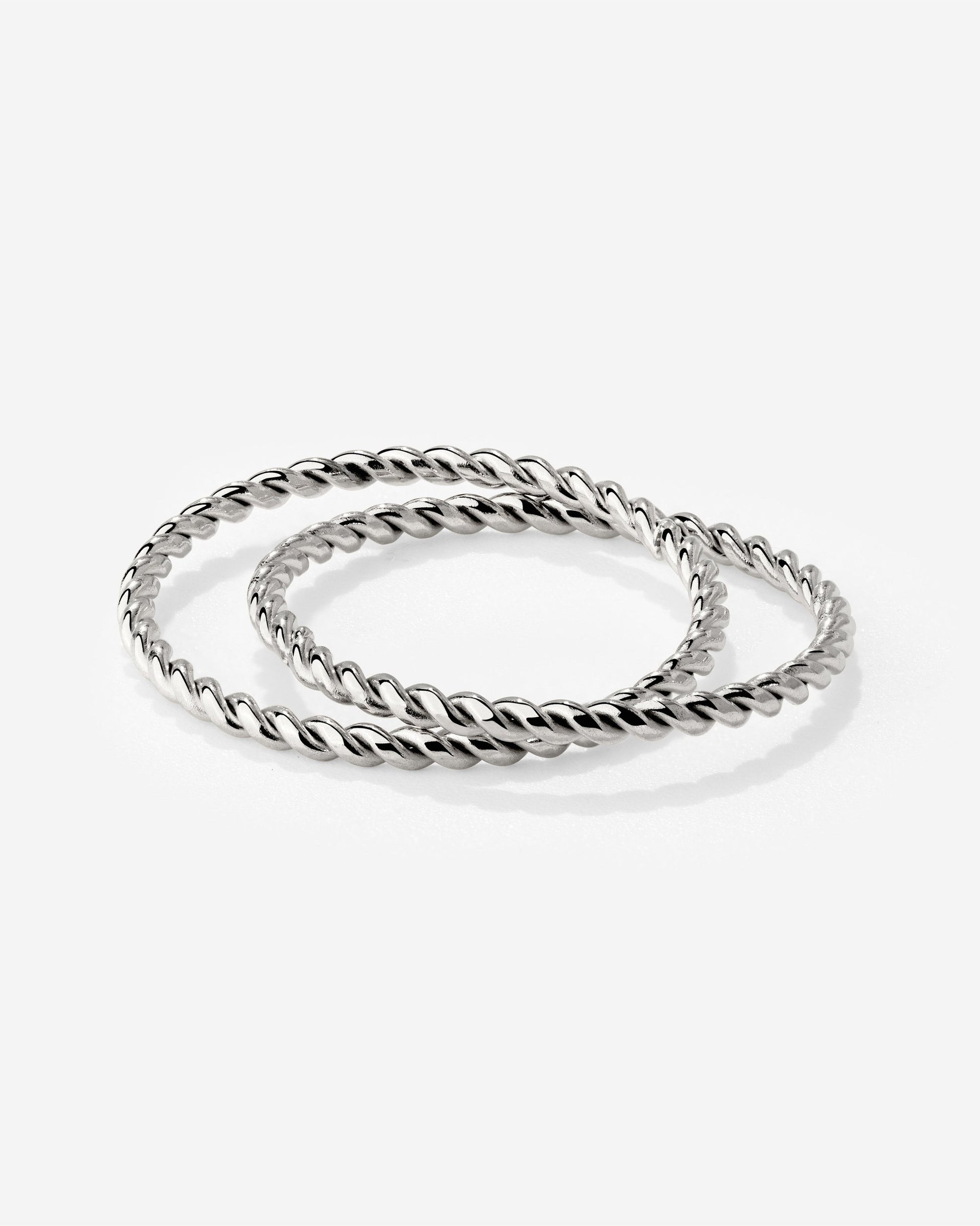 Twisted Ring Duo Silver