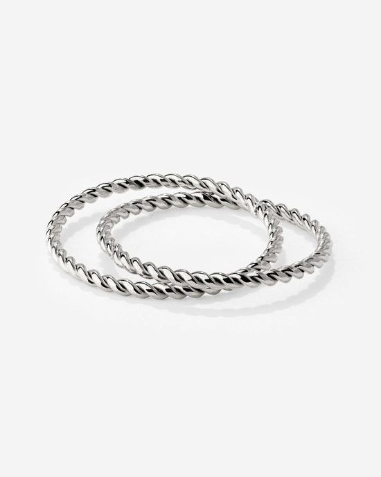 Twisted Ring Duo Silver