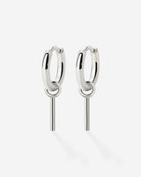 The Spine Hoop Set Baby Silver
