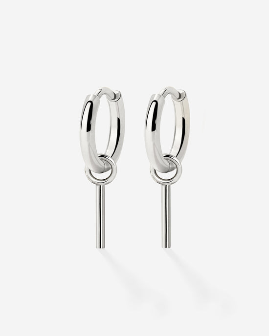 The Spine Hoop Set Baby Silver