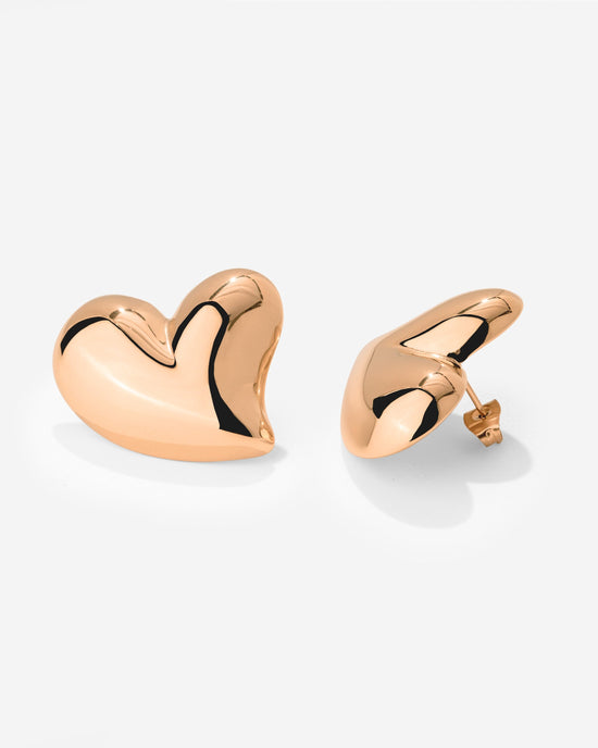 Heartie Studs Rose Gold