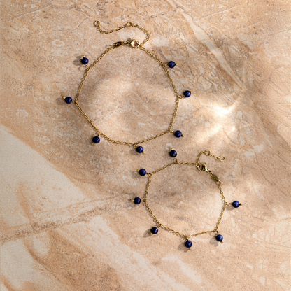 Blue Bay Anklet Silver