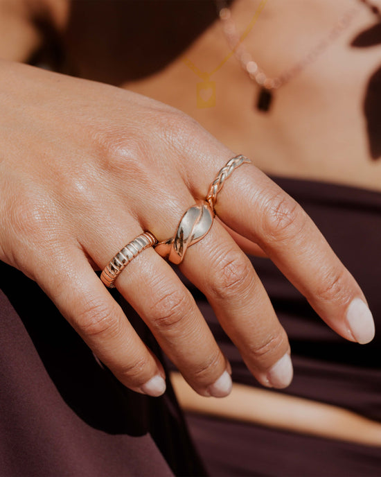 Braided Divine Ring Rose Gold