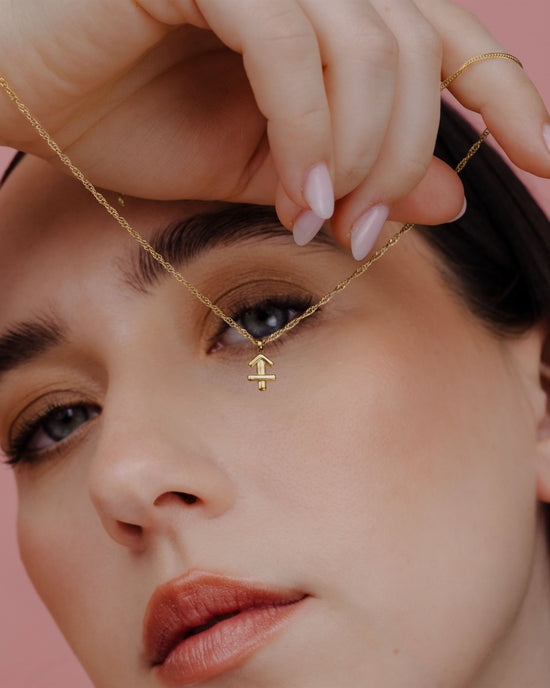 Sagittarius Bubble Necklace gold