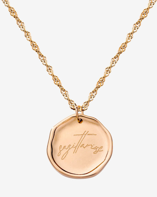 Zodiac Necklace – Sagittarius Rose Gold