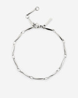 Curved Links Bracelet Silver