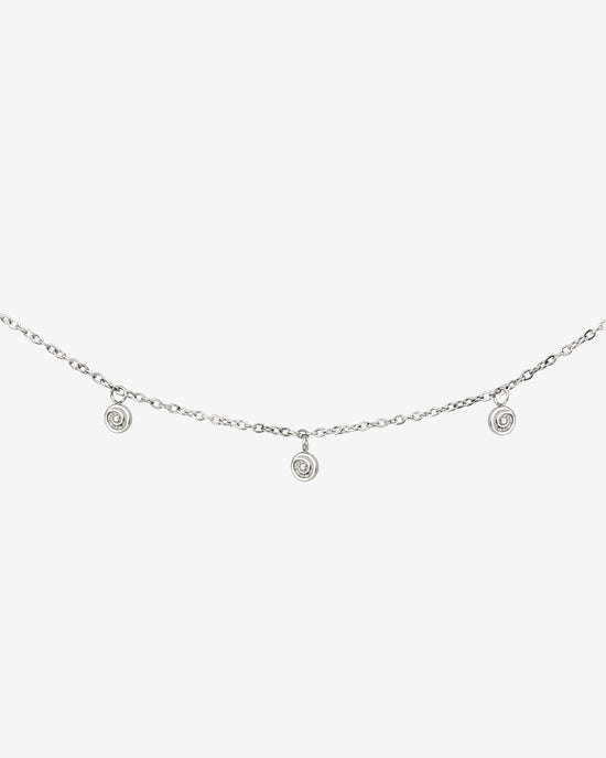 Swirl'n Choker Silver