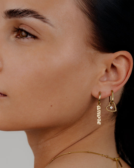 Amore puro Hoop Set Small gold