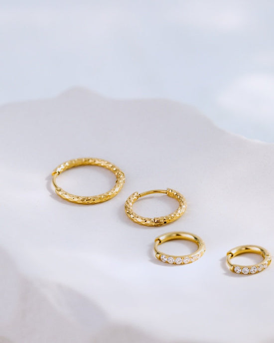 Glimmer Hoops Baby gold