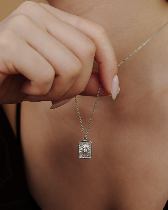 Sun Relic Necklace Silver