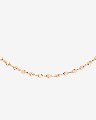 Tinsel Chain Necklace Rose Gold