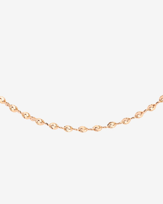 Tinsel Chain Necklace Rose Gold