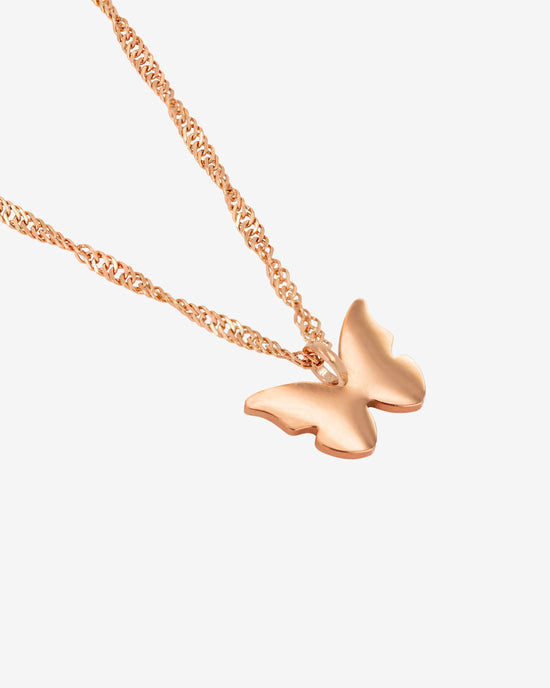 Flutterby Necklace Rose Gold