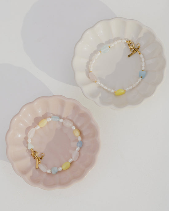Spring Pastels Bracelet Silver