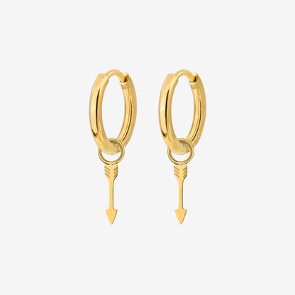 Cupid Arrow Hoopies gold