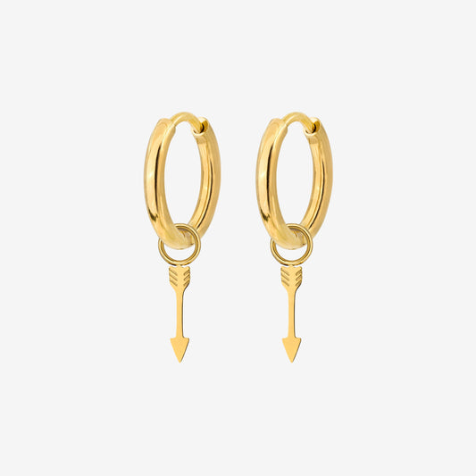 Cupid Arrow Hoopies gold