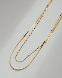 Aligned Double Necklace
