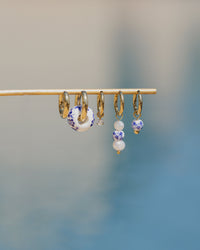 Painted Blue Hoop Set Small