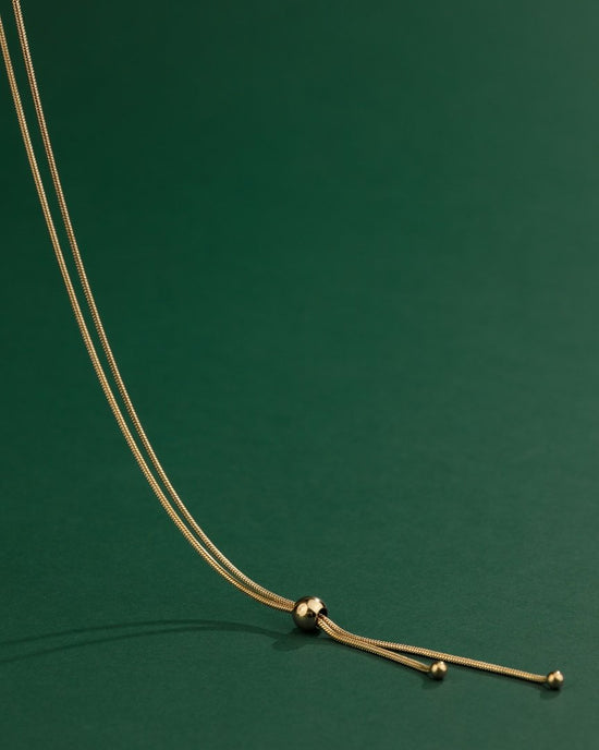 Simple Elegance Y-Necklace Gold