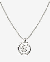 Sweet Swirl Necklace Silver