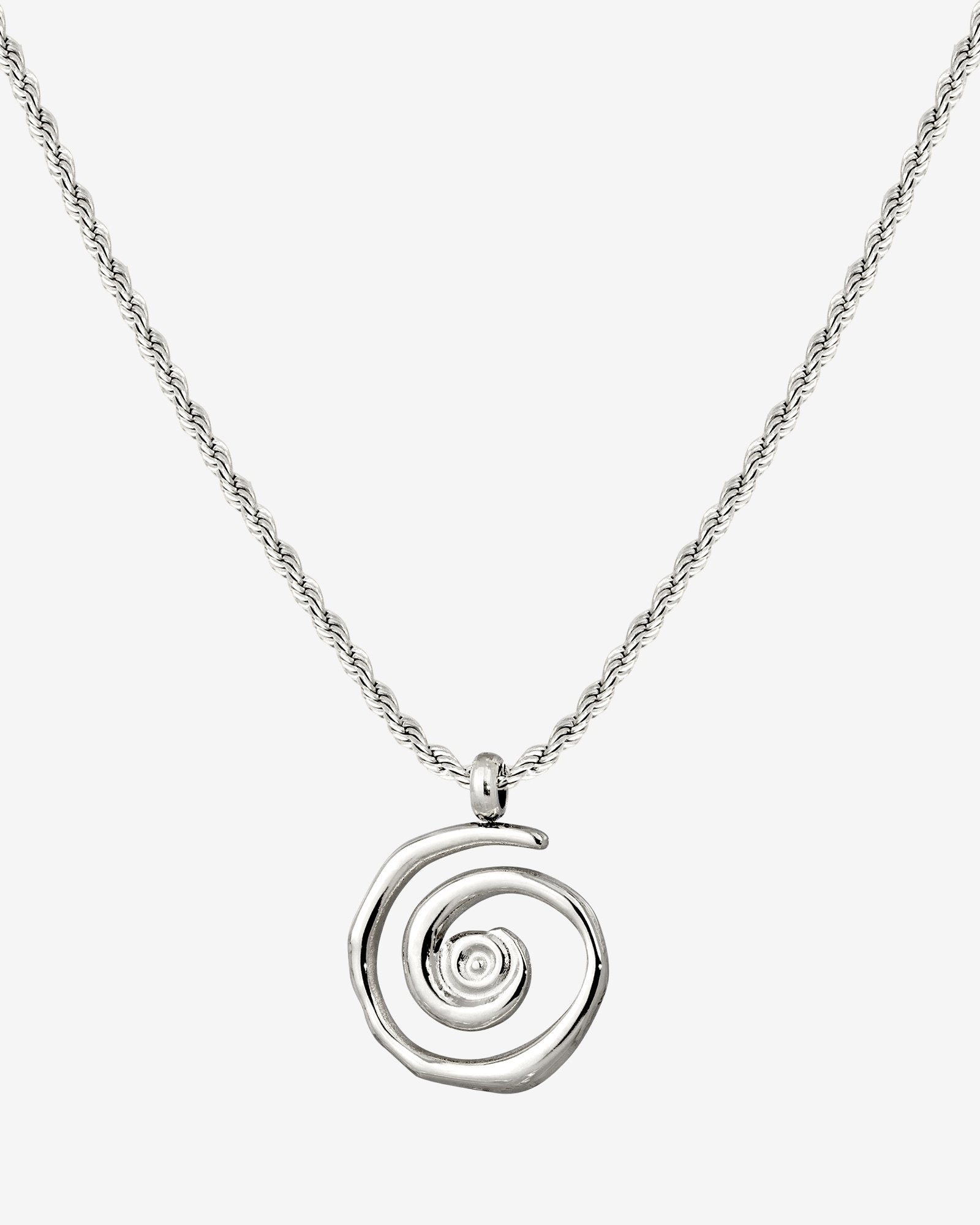 Sweet Swirl Necklace Silver