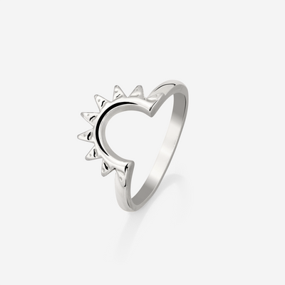 Sun Ray Ring Silver