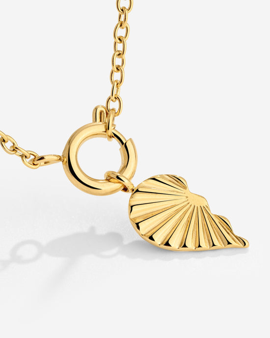 Twin Flame Left Classic Chain Necklace Set Gold
