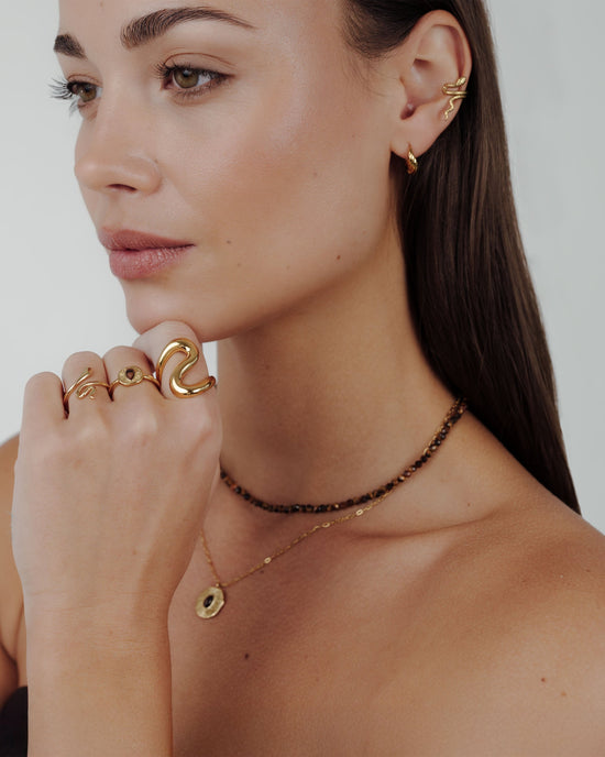 Slim Snake Ring gold