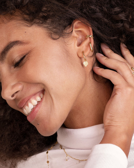 Oval Twisted Hoops Baby Gold