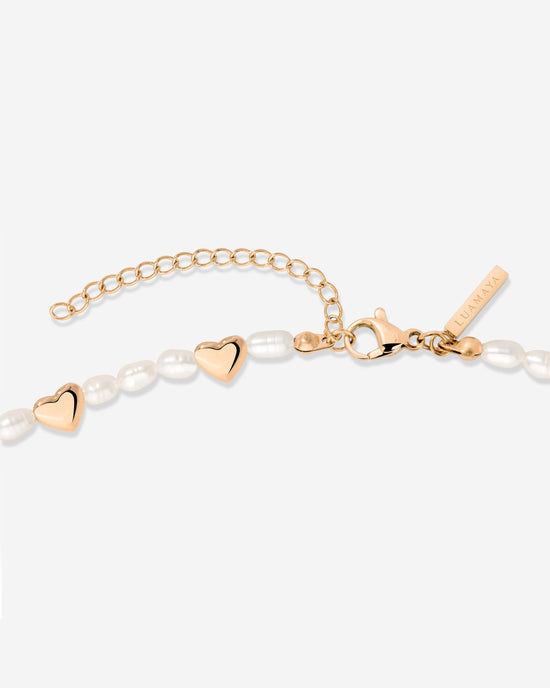 Love Pearls Necklace Rose Gold