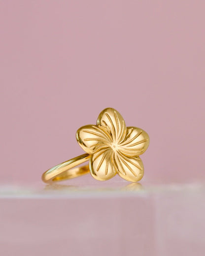 Floral Glow Ring gold