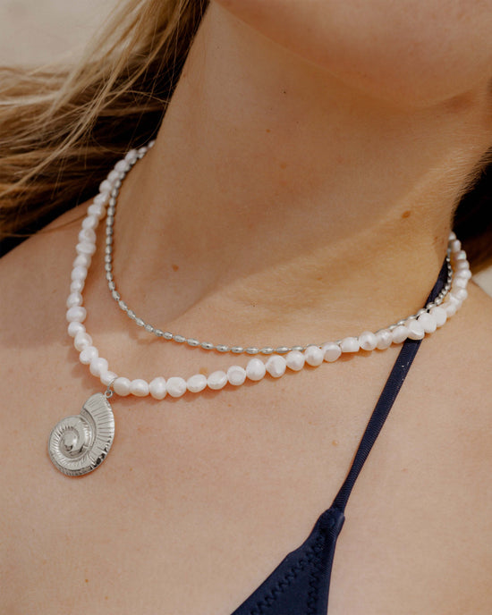 Drop in the Ocean Necklace Silver