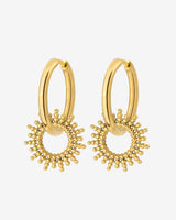 Sunny Hoop Set Medium gold