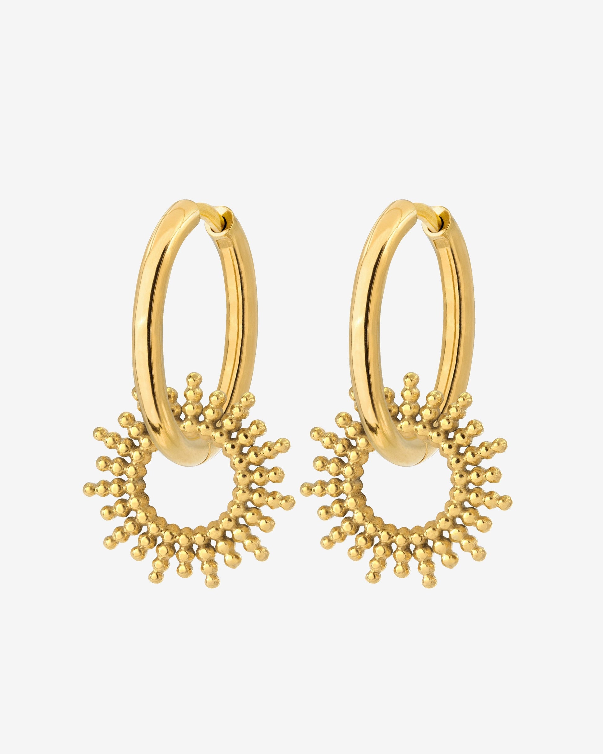 Sunny Hoop Set Medium gold