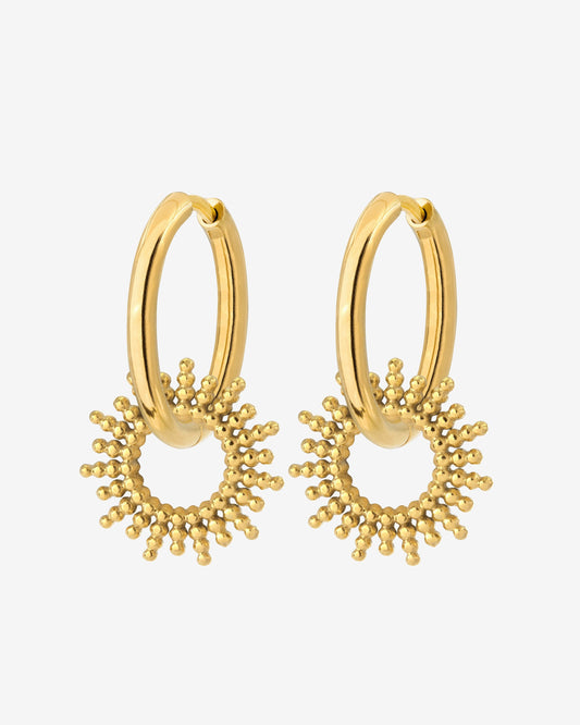 Sunny Hoop Set Medium gold